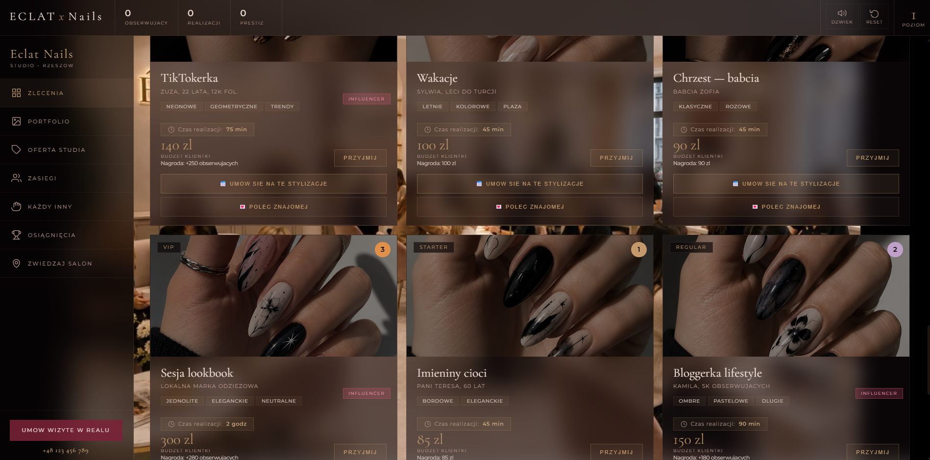 BizSim Nails – Nail Studio demo